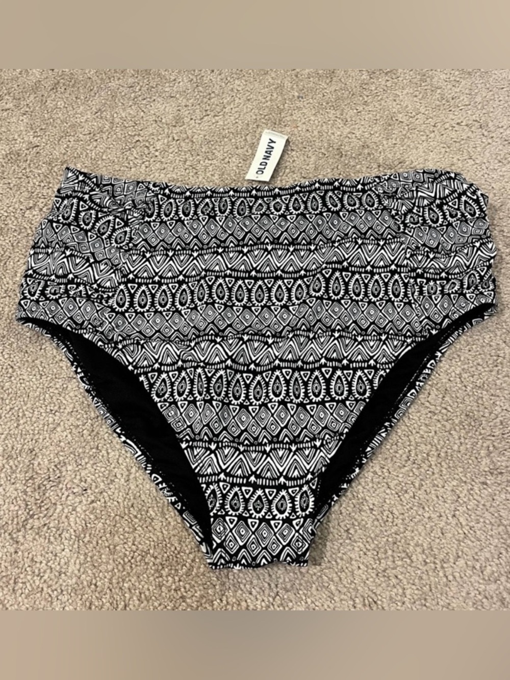 Old Navy High Waisted Bikini Bottoms with Ruching